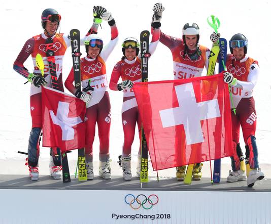De gouden Zwitserse ploeg.