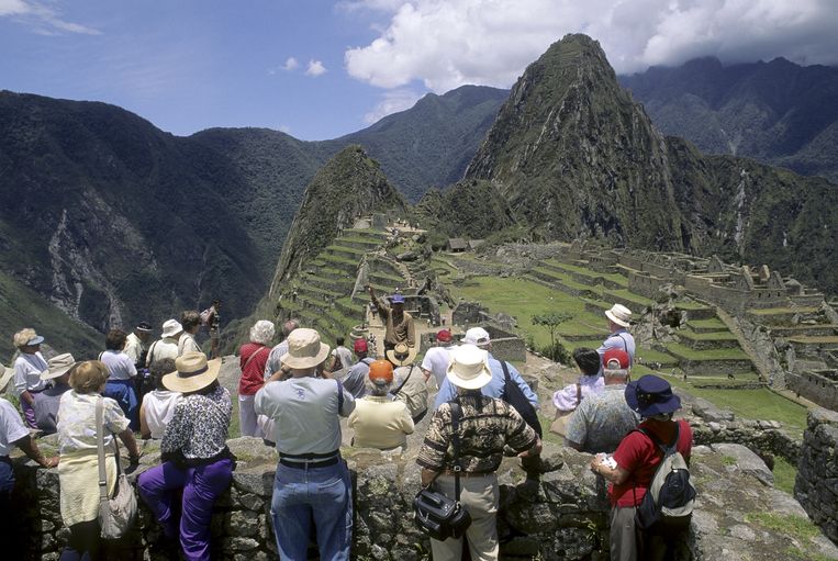 Toeristen in Machu Picchu. MR © Bill Bachmann / The Image Works Beeld Topfoto