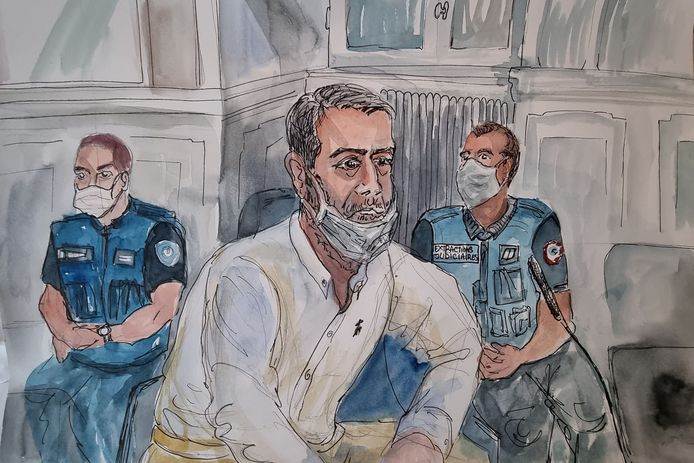 Nordahl Lelandais en 2021 lors d'un procès.