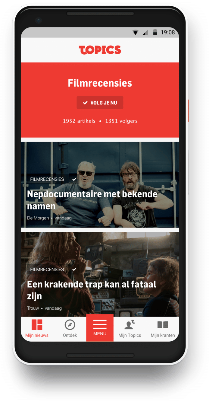 De Topics-pagina.