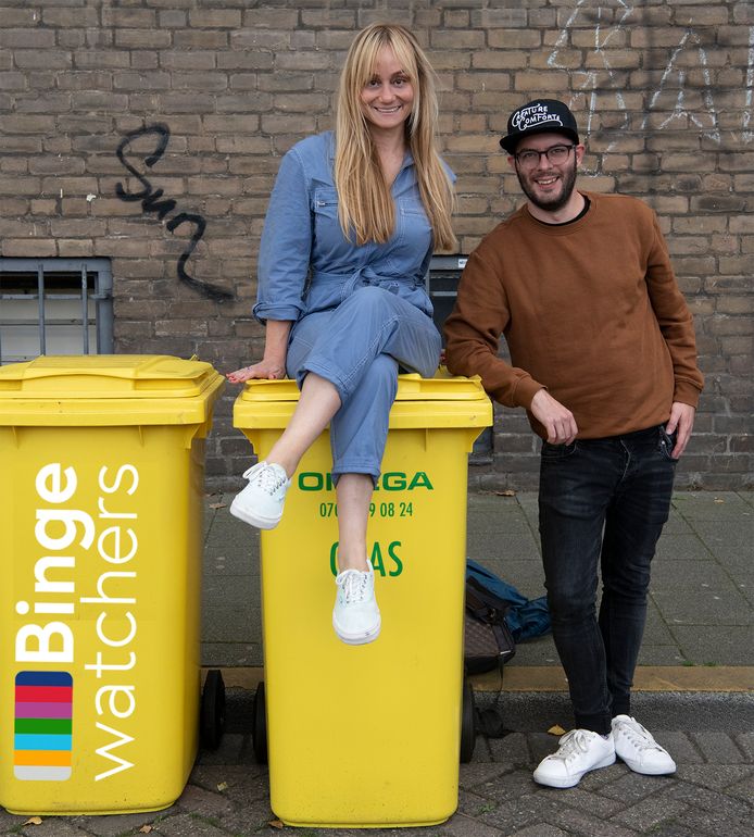 Charlene Heezen en Kevin Goes, de makers van de podcast Bingewatchers