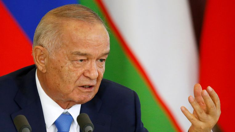 Islam Karimov in april dit jaar. Beeld REUTERS