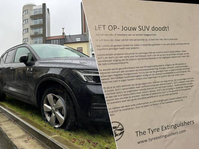 “Jullie auto’s dienen alleen om ermee te pronken”: actiegroep zet opnieuw banden van tientallen SUV’s plat in Gent