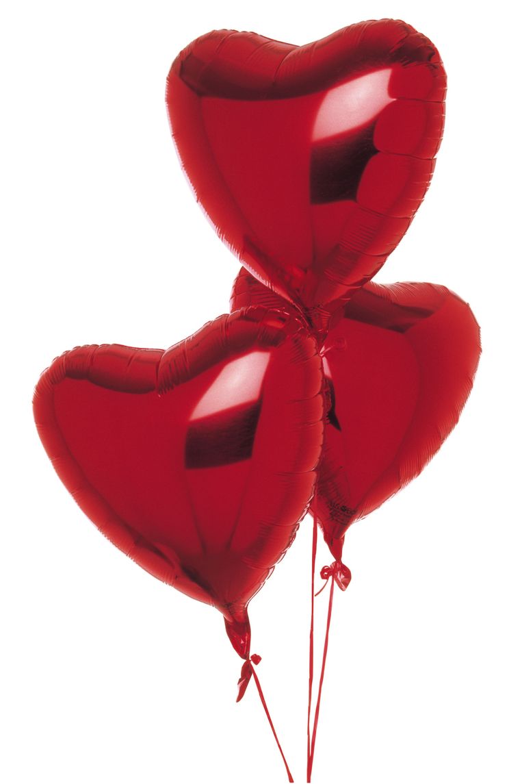 Valentijnsballonnen. © Thinkstock Beeld 