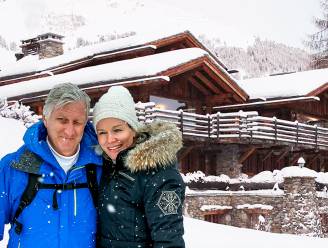 Wat een luxe: in deze poepchique chalet verblijven Filip en Mathilde op skiverlof