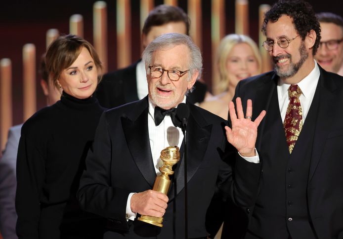 Steven Spielberg mocht de Golden Globe in de categorie beste regisseur in ontvangst nemen.