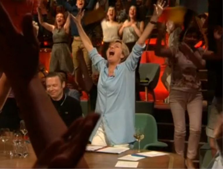 'Ik zal dat misverstand maar eens en voor altijd uit de wereld helpen: mijn moeder zweeft niet. Punt!’ Beeld 