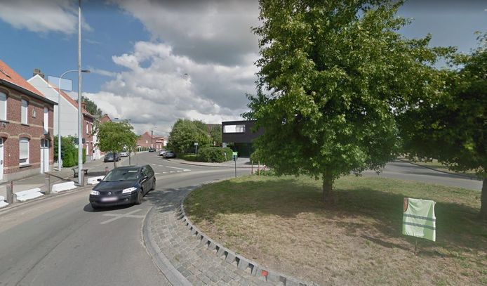 De rotonde Grysperre, tussen Heule en Sente