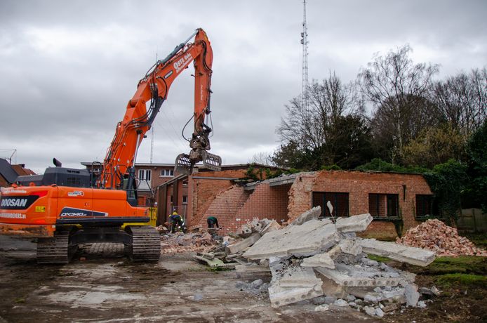 Afbraakwerken brandweerkazerne Berlaar