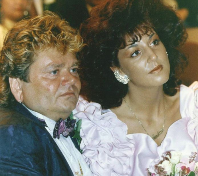 André Hazes senior en Rachel tijdens hun huwelijk.