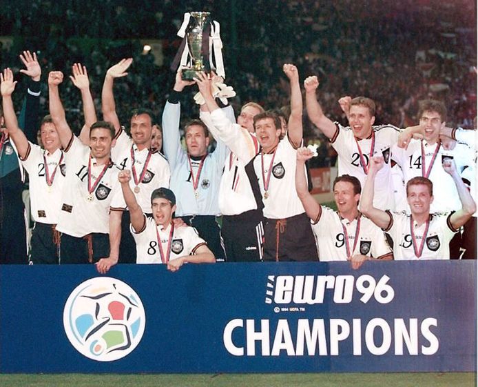 Niet Engeland, wel Duitsland won het EK in 1996.