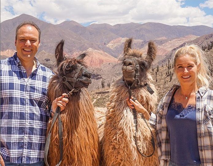 Frans en Mariska Bauer in Argentinië.