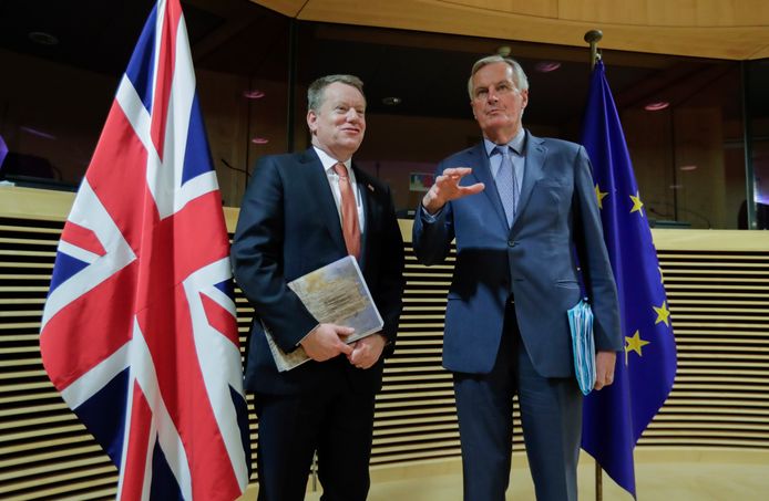 David Frost et Michel Barnier, les deux négociateurs du Brexit