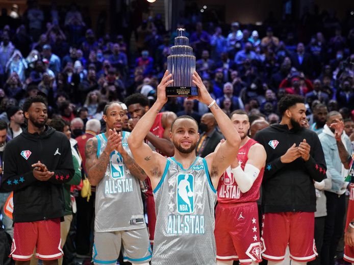 Curry werd gekozen tot MVP.