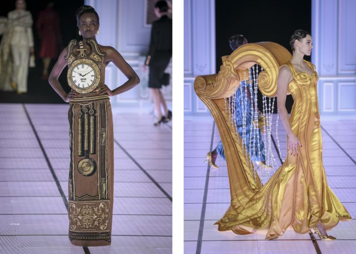 Chitarra e orologio in passerella: la sfilata di Moschino ricorda molto 