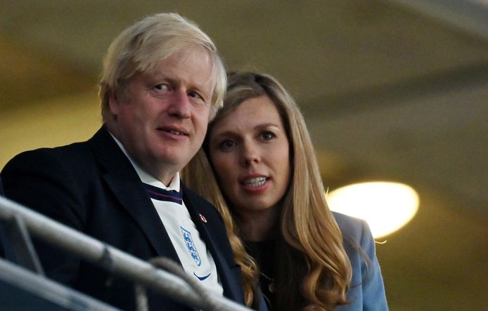 Boris Johnson en zijn vrouw Carrie.