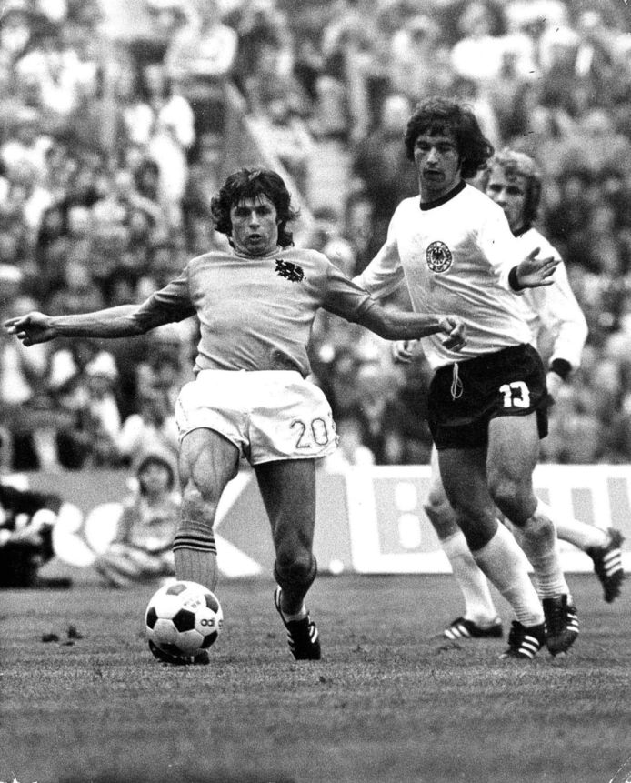Wim Suurbier tijdens de WK-finale van 1974.