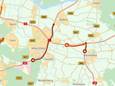 Flinke vertraging op de A28