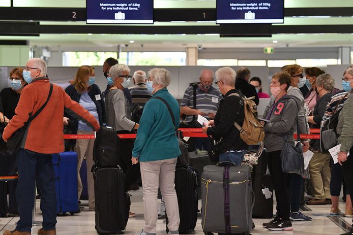 Het was meteen druk op de luchthavens Down Under.