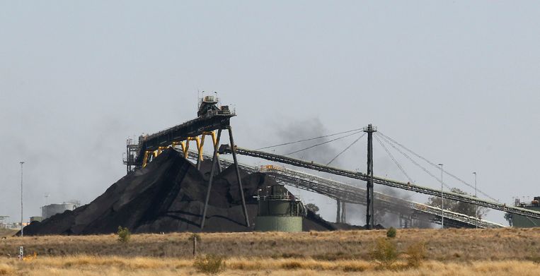Een kolenmijn buiten Narrabri in Australië.  Beeld Rob Griffith / AP