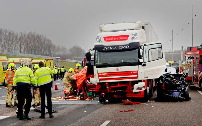 Bij de kettingbotsing van 13 januari 2018 kwam één persoon om het leven.