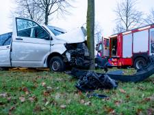 Twee gewonden bij botsing busje tegen boom in Etten-Leur