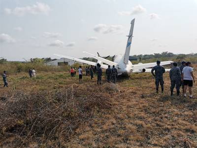 Vliegtuigje verliest stuk van landingsgestel tijdens landing in Guatelama
