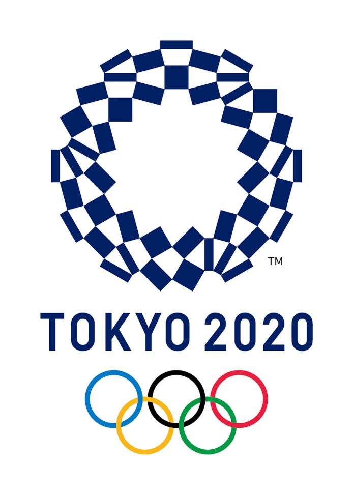 Het logo van de Olympische Spelen in Tokio.