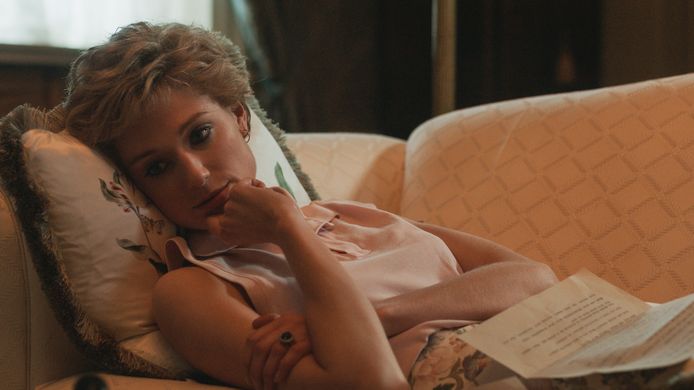 Elizabeth Debicki als prinses Diana in 'The Crown'.