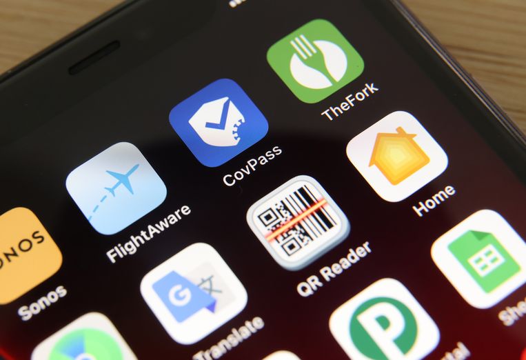 CovPass is de Duitse versie van het digitale covid certificaat, dat vanaf 1 juli zal gelden. Nederland krijgt een eigen variant van de app.  Beeld Getty 