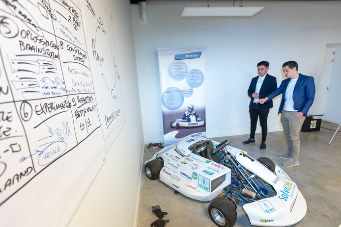 ontmoeting tussen een Vlaamse jongere en Ismaël Ben-Al-Lal, CEO van Futech.