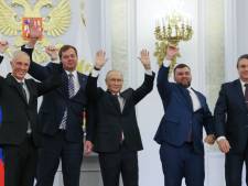 Poetin annexeert vier deels bezette Oekraïense provincies die 'voor altijd bij Rusland horen’ 
