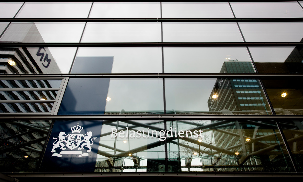 Het exterieur van het kantoor van de Belastingdienst in Den Haag. Beeld ANP
