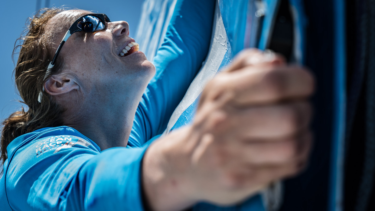 Annemieke Bes in actie in 2017.  Beeld Team AkzoNobel