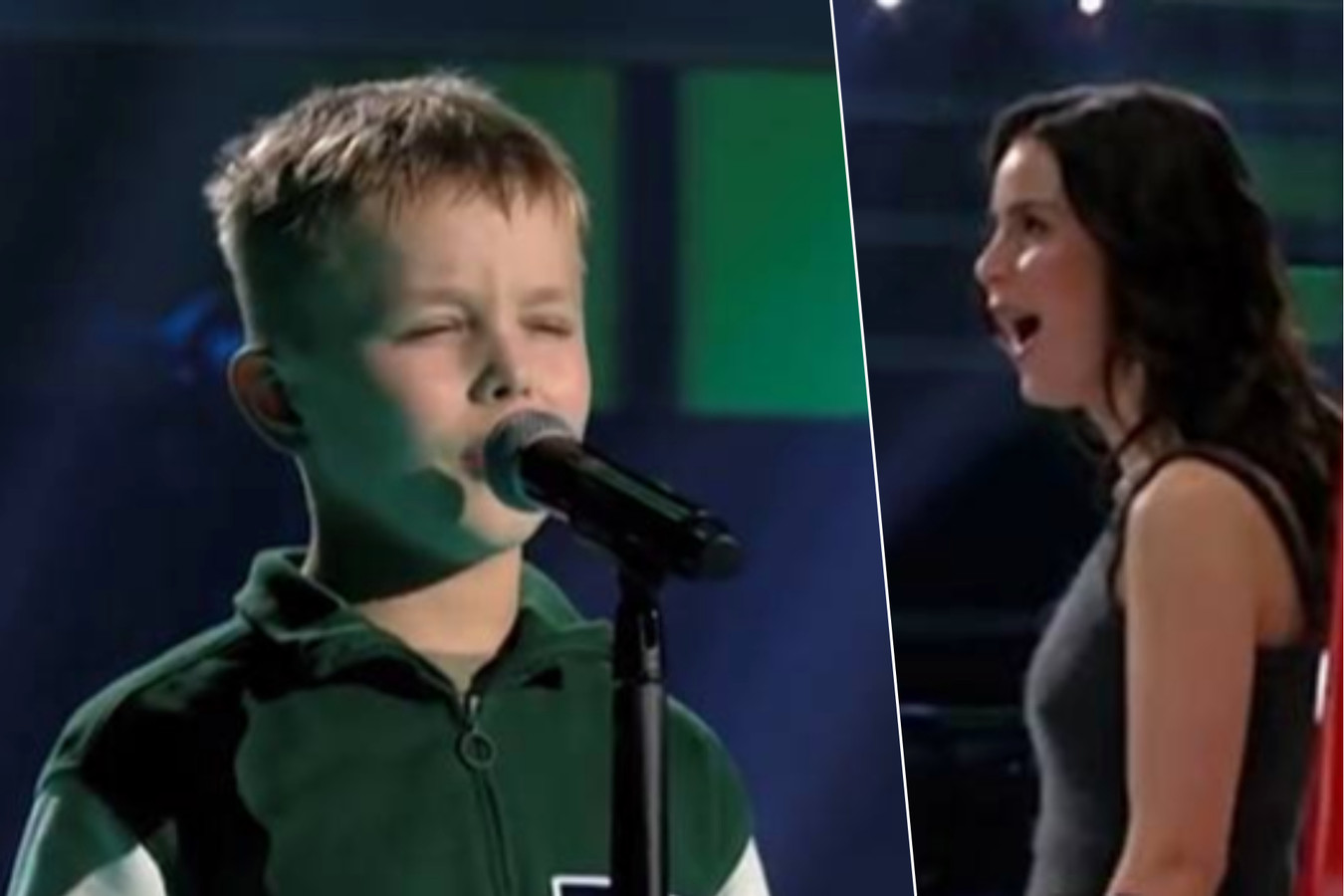 Kijk 10 jarige jongen uit the voice kids in duitsland gaat