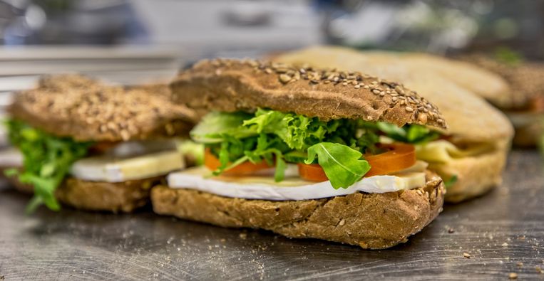 Vegetarische broodjes. Beeld Raymond Rutting/de Volkskrant