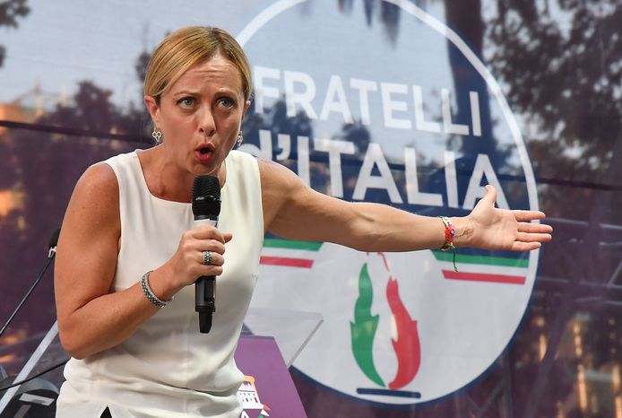 Джорджия Мелони, лидер партии Fratelli d'Italia