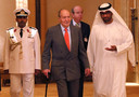 Juan Carlos à Abou Dhabi en 2014
