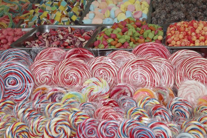 Snoep in een winkel.