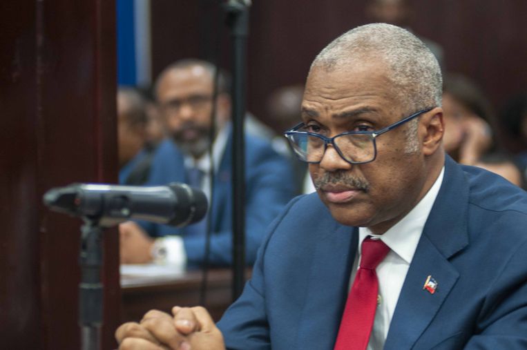 De premier van Haïti, Jack Guy Lafontant heeft zijn ontslag aangeboden. Beeld EPA