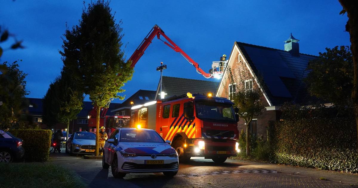 Woningbrand in Rijen op Henriette Roland Holststraat