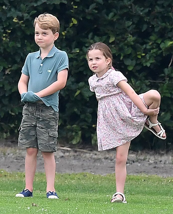Prins George en prinses Charlotte.