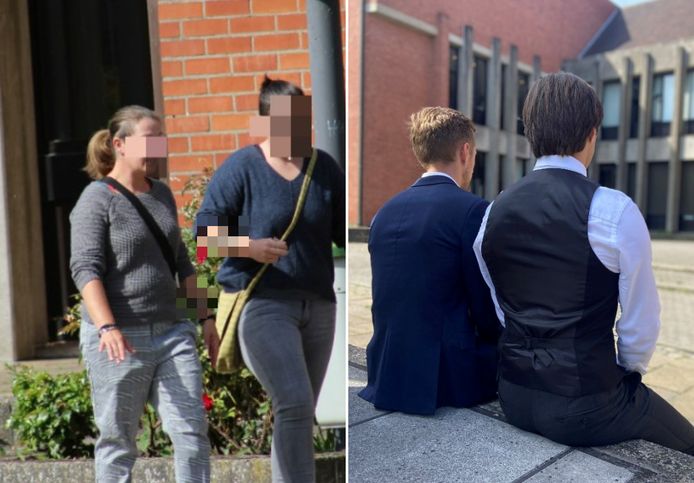 De stiefmoeder (links, met naast haar haar nieuwe partner) zou jarenlang criminele feiten gepleegd hebben en de schuld in de schoenen van haar stiefkinderen geschoven hebben, die ondertussen meerderjarig zijn.