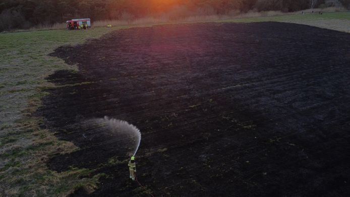 Natuurbrand in Rosmalen