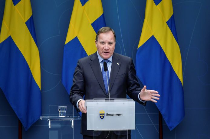 De Zweedse premier Stefan Löfven