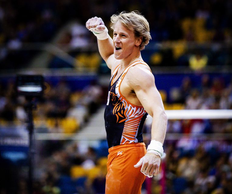 Niemand vliegt zo spectaculair en keurig boven de rekstok als wereldkampioen Epke Zonderland