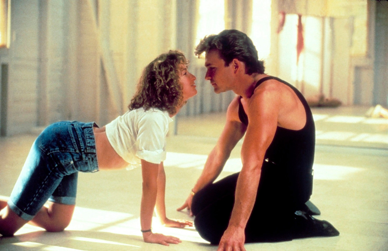 Jennifer Grey en Patrick Swayze in 'Dirty Dancing' Beeld rv