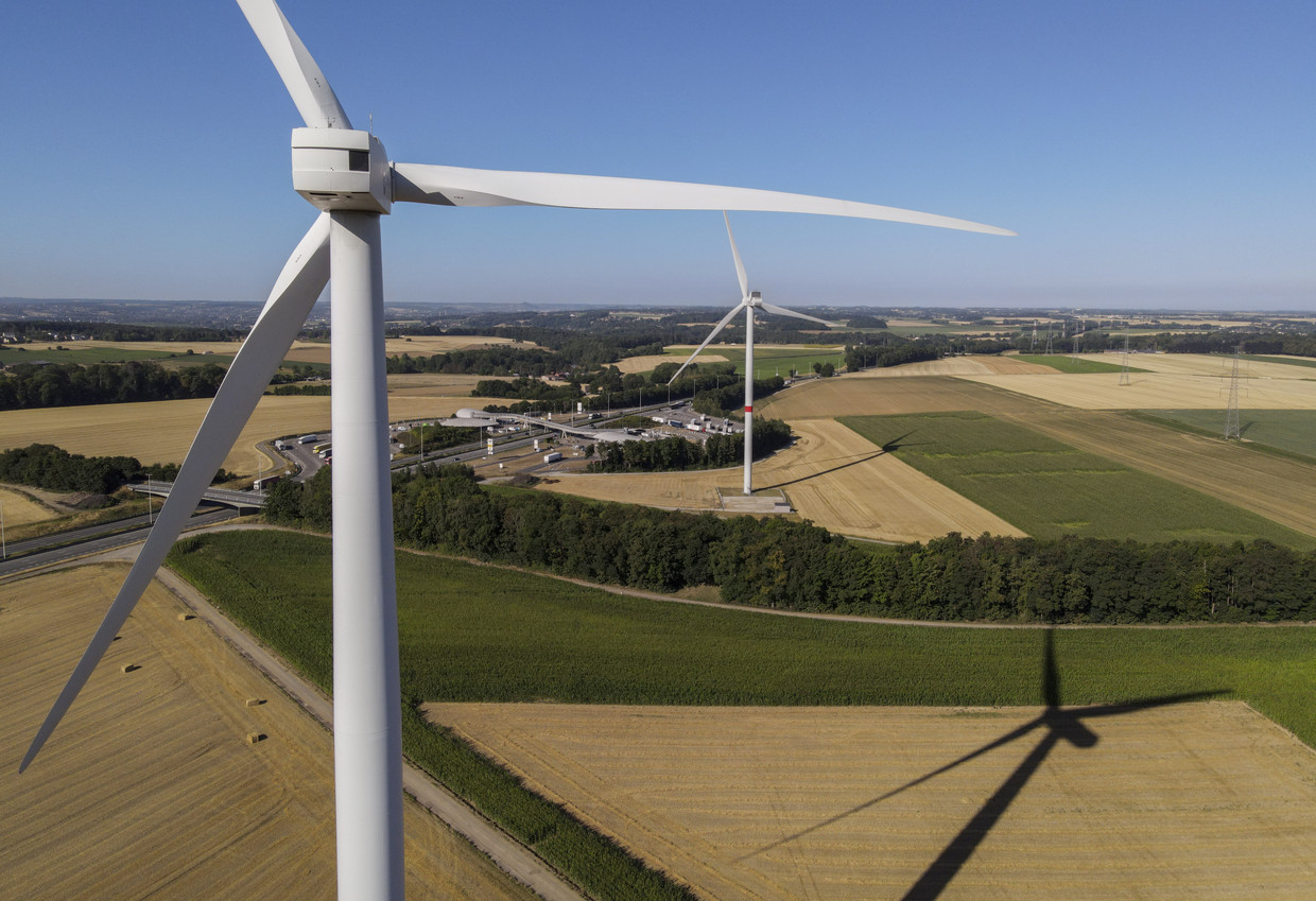 Coöperaties zoals Ecopower richten zich voorlopig nog vooral op windenergie op het land. Maar de laatste tijd staat hun neus ook zeewaarts.   Beeld ANP / EPA