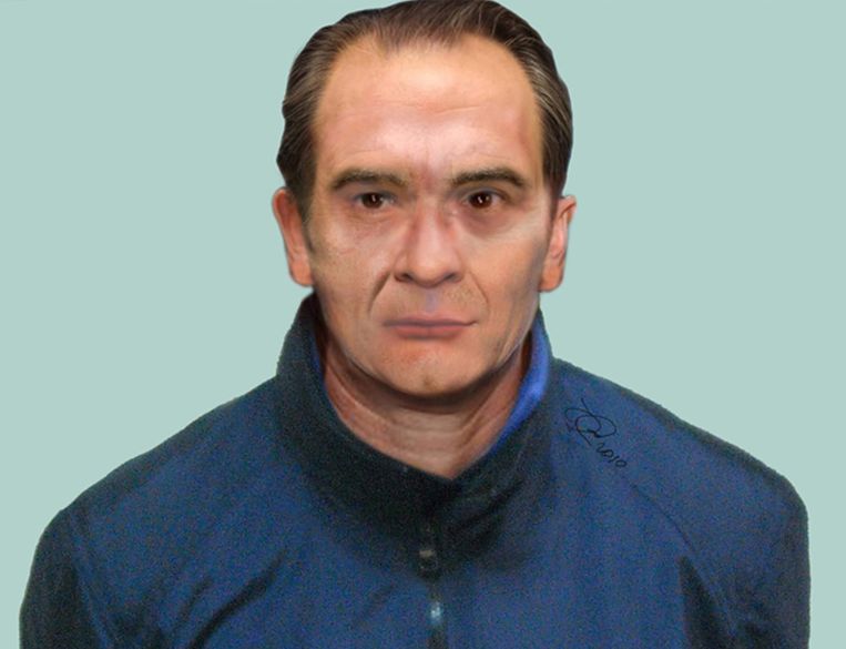 Zo ziet maffiabaas Messina Denaro er tegenwoordig uit, vermoedt de Italiaanse politie.  Beeld EPA