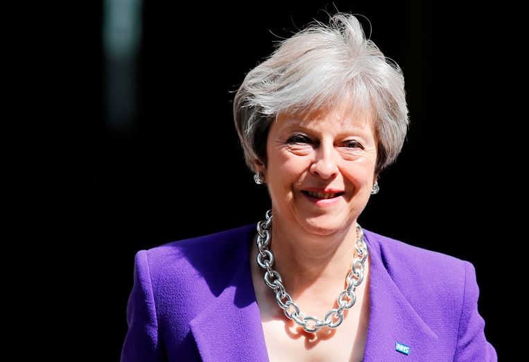 De Britse premier Theresa May. Beeld AFP